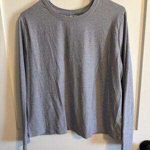 Athletic Works Heather Gray Long Sleeve Top